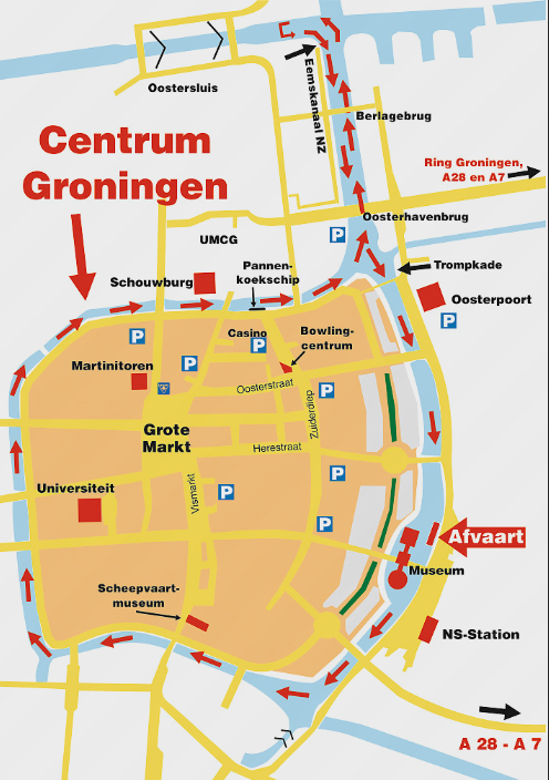 Plattegrond Groningen