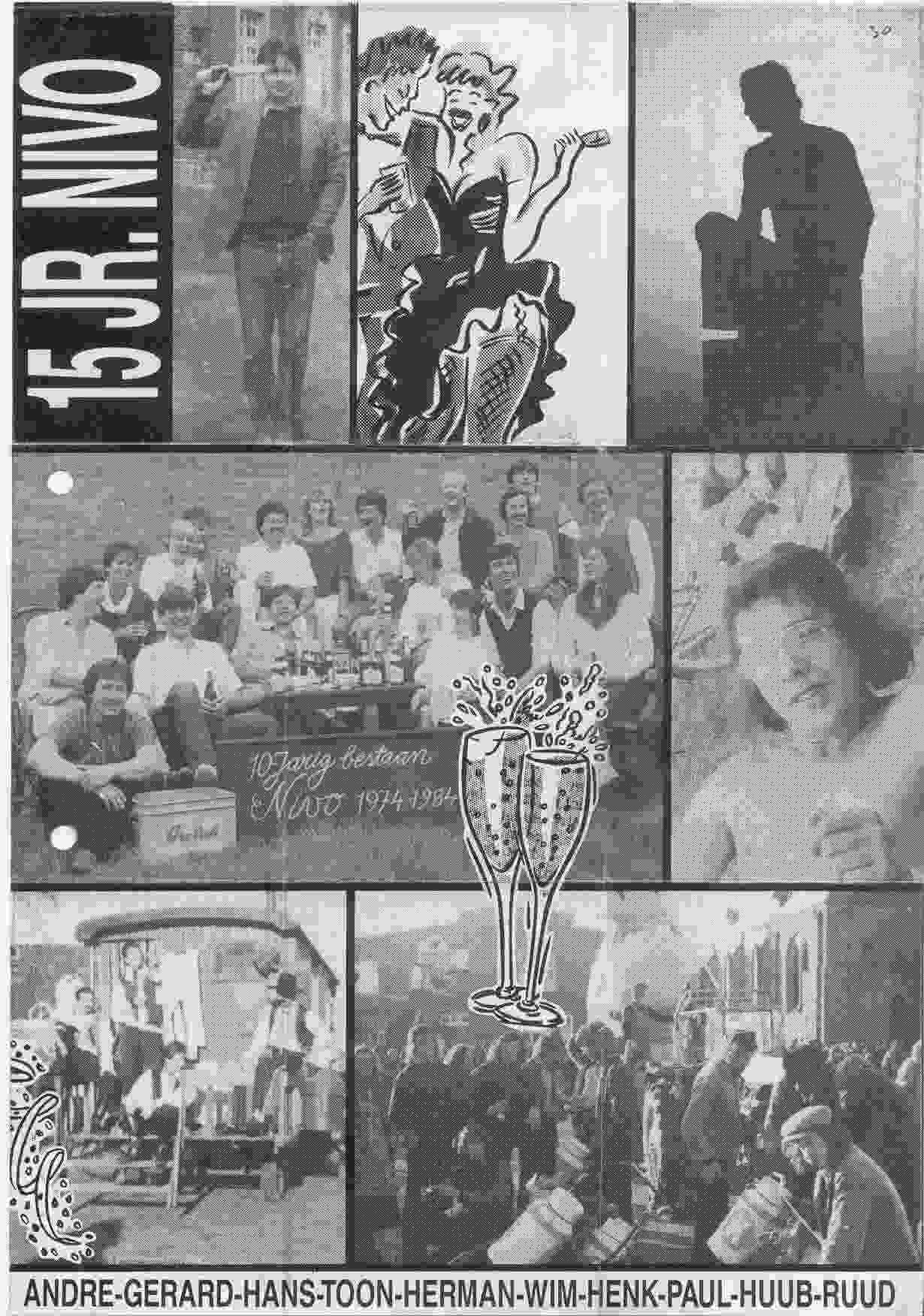 15-jarig jubileum van Nivo op 1989-10-14
